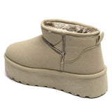 SHOES Agathe dame bamsestøvler 8906 Restudsalg Kaki