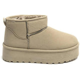 SHOES Agathe dame bamsestøvler 8906 Restudsalg Kaki