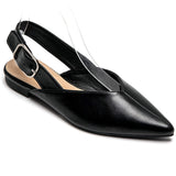 SHOES Amance dame slingback ballerinaer 9705 Shoes Black