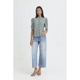 b.young B.YOUNG Dame Skjorte BYGABRIA Shirt BYFLOWER BLURRED LEPRECHAUN