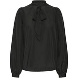 b.young B.YOUNG Dame Skjorte BYIKAJA BOW Restudsalg Meteorite