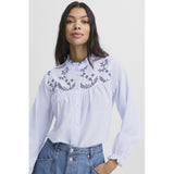 b.young B.YOUNG dame bluse BYIMOGEN Restudsalg Silver Lake Blue Mix