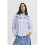 b.young B.YOUNG dame bluse BYIMOGEN Restudsalg Silver Lake Blue Mix