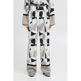 b.young B.YOUNG dame bukser BYFAVIA Pant Humus Blocks