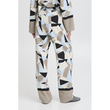 b.young B.YOUNG dame bukser BYFAVIA Pant Humus Blocks