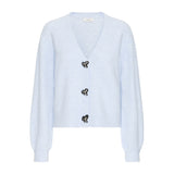 b.young B.YOUNG dame cardigan BXOMEA Cardigan Cashmere Blue MELANGE