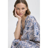 b.young B.YOUNG dame kjole BYHILLY Restudsalg Blue Paisley Mix