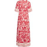 b.young B.YOUNG dame kjole BYJASMINA Dress Flame Scarlett Eth Mix
