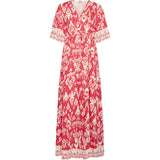 b.young B.YOUNG dame kjole BYJASMINA Dress Flame Scarlett Eth Mix