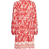 b.young B.YOUNG dame kjole BYJASMINA Dress Flame Scarlett Eth Mix