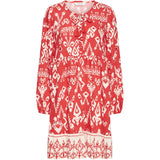 b.young B.YOUNG dame kjole BYJASMINA Dress Flame Scarlett Eth Mix