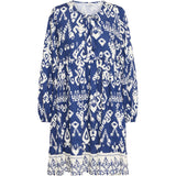 b.young B.YOUNG dame kjole BYJASMINA Dress Medieval Blue Eth Mix