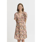 b.young B.YOUNG dame kjole BYMMJOELLA Dress Coral Blush Flower