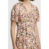 b.young B.YOUNG dame kjole BYMMJOELLA Dress Coral Blush Flower