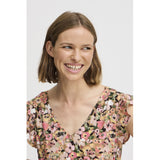 b.young B.YOUNG dame kjole BYMMJOELLA Dress Coral Blush Flower