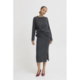 b.young B.YOUNG dame nederdel BYMARIANNE Skirt Dark grey melange