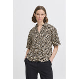 b.young B.YOUNG dame skjorte BYFALAKKA Shirt Rainy Day Leopard Mix