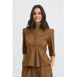 b.young B.YOUNG dame skjorte BYISSALI Shirt Sepia