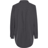 b.young B.YOUNG dame skjorte BYMMIDDE Shirt Dark Grey Mel. Pinstripe Mix