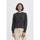 b.young B.YOUNG dame strik BXOKAMA Knit Dark grey melange
