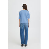 b.young B.YOUNG dame t-shirt BYMMORLA T-shirt Della Robbia Blue Melange