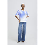 b.young B.YOUNG dame t-shirt BYMMORLA T-shirt Della Robbia Blue Stripe
