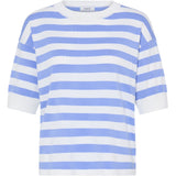 b.young B.YOUNG dame t-shirt BYMMORLA T-shirt Della Robbia Blue Stripe