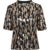 b.young B.YOUNG dame top BYREI Restudsalg Gold Abstract Mix