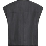 b.young B.Young dame vest BYXDAYO Vest dark grey pinstripes