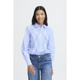 b.young B.young dame skjorte BYXJISOO Restudsalg Light Blue Stripe
