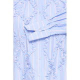 b.young B.young dame skjorte BYXJISOO Restudsalg Light Blue Stripe