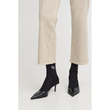 b.young B:YOUNG dame strømper BAWLI Socks Black Logo Sock