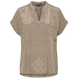 Black Colour Black Colour dame bluse BCLUNA Blouse Taupe Mist