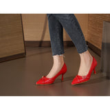 SHOES Brigitte dame sko 77-546 Restudsalg Red