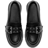 SHOES Cleo dame loafers 77-652 Shoes Black