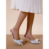 SHOES Dakota dame stiletter P-1480 Shoes White
