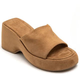 SHOES Kristina dame plateau 1763 Restudsalg Camel