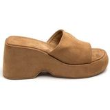 SHOES Kristina dame plateau 1763 Restudsalg Camel