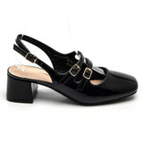 SHOES Mille Dame plateau 3215-1 Restudsalg Black