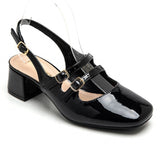 SHOES Mille Dame plateau 3215-1 Restudsalg Black