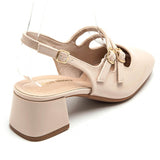 SHOES Mille Dame plateau 3215-1 Restudsalg Nude