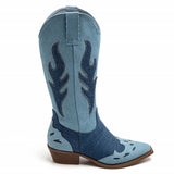 SHOES Abby Dame cowboystøvle 9632A Restudsalg Jeans