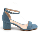 SHOES Edera dame stiletter med blokhæl 6894 Restudsalg Jeans