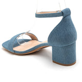 SHOES Edera dame stiletter med blokhæl 6894 Restudsalg Jeans