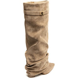 SHOES Faith dame støvler 7665A-1 Restudsalg Kaki