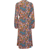 ICHI ICHI dame kjole IHDUNALA Restudsalg Pink multi flower
