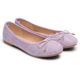 SHOES Joanna dame ballerina sko DS-1A22 Restudsalg Purple