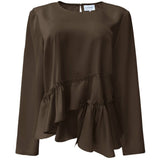 Liberté LIBERTÈ dame bluse FIE Blouse Dark Brown