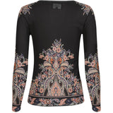Liberté LIBERTÉ dame bluse MESH Blouse Black Paisley