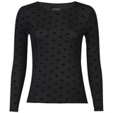 Liberté LIBERTÈ dame mesh LS Blouse BLACK HEART